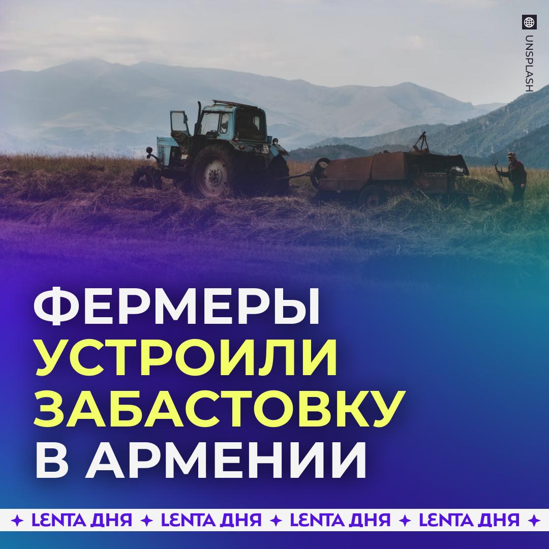 👨‍🌾 Фермеры устраивают протесты в Армении из-за урожая