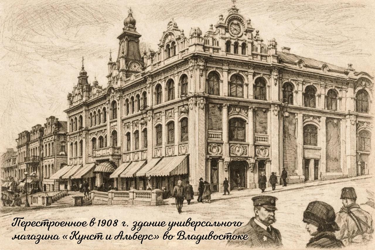 🏛️142 года ГУМу: от «Кунст и Альберс» до символа Владивостока

«Кунст и Альберс» — первая иностранная торговая фирма на Дальнем Востоке
