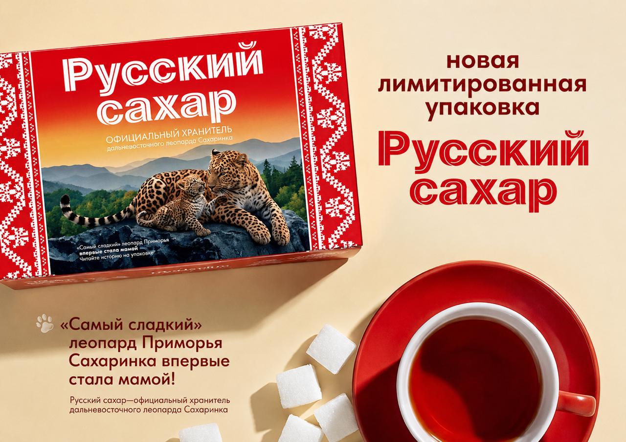 🌟Сладкое материнство Сахаринки 

Краснокнижная красавица и её котёнок украсили лимитированную серию упаковок сахара