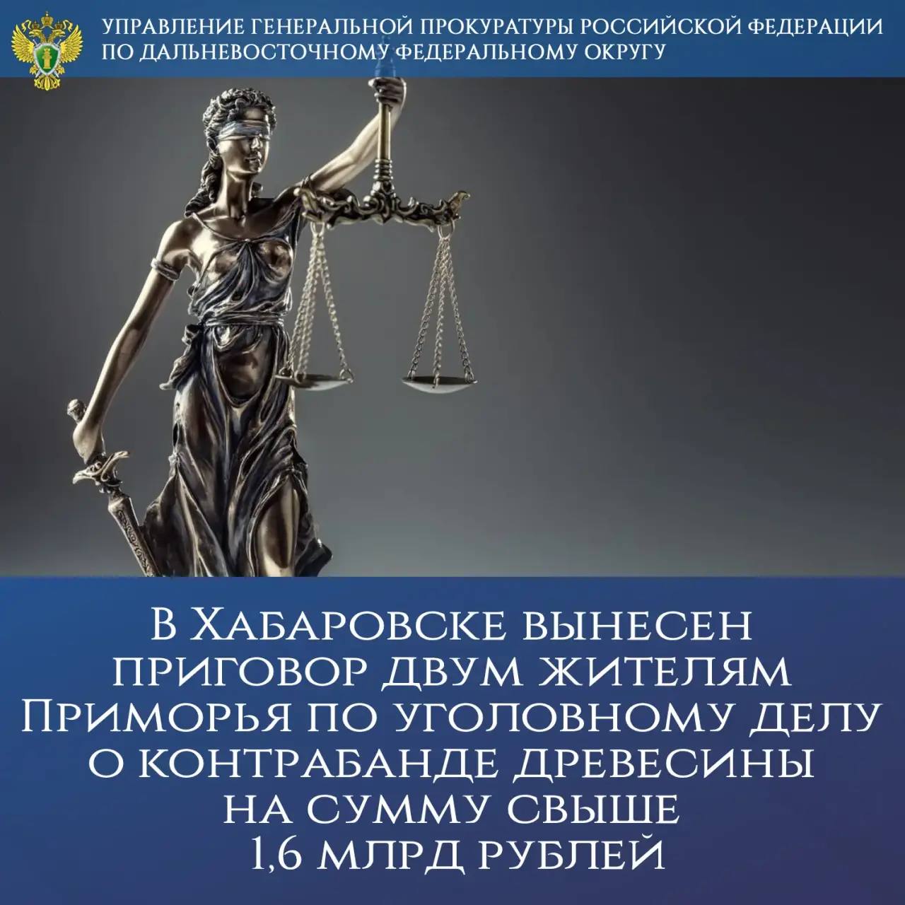 💠В Хабаровске вынесен приговор двум жителям Приморья по уголовному делу о ко…