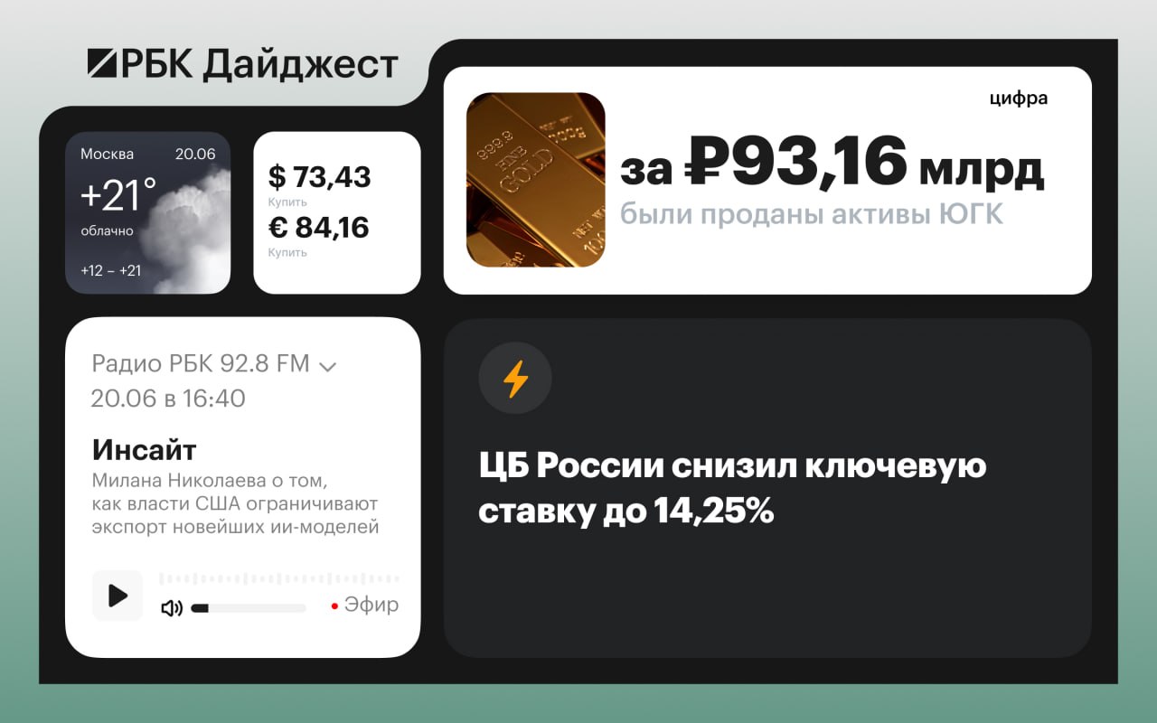 Главные новости к вечеру 19 июня
