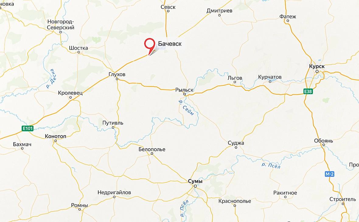 Российские военные заняли Бачевск в Сумской Области, передает Минобороны