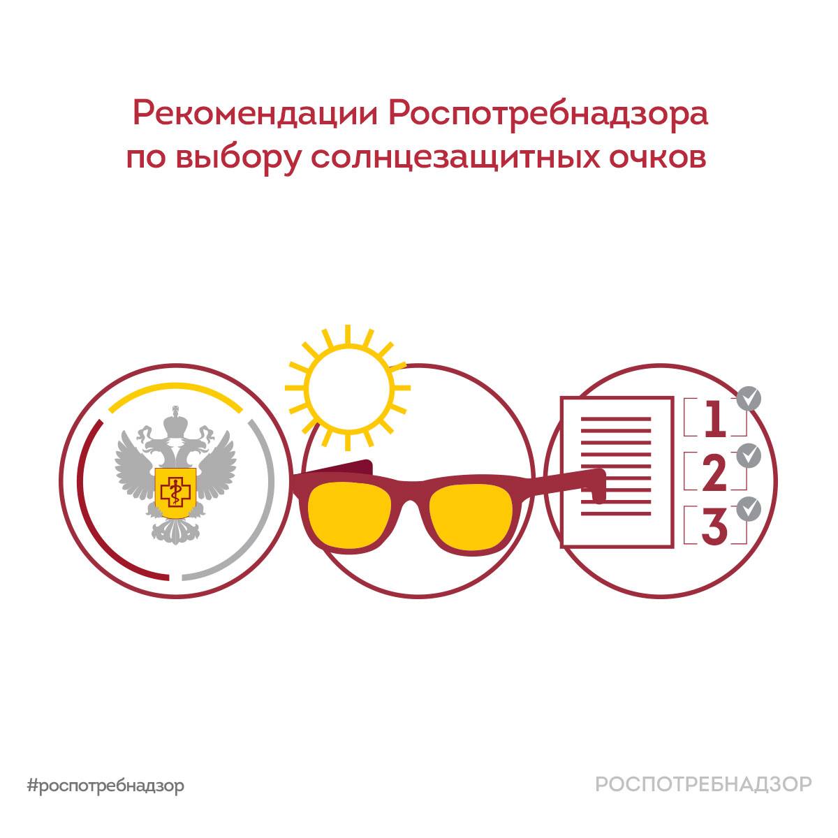 Рекомендации Роспотребнадзора по выбору солнцезащитных очков

🕶️ Солнцезащитн…