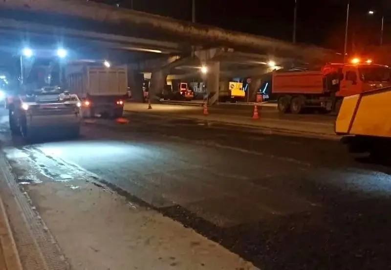 ✅На пересечении Народного и Океанского проспектов во Владивостоке провели дорожный ремонт